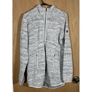 Kuhl Ascendyr Hoodie Jacket Women's Sz M Gray Full Zip Pockets Outdoor Hiking